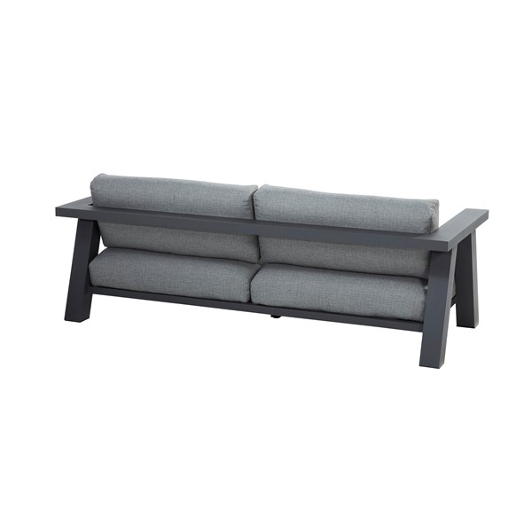 4 Seasons Iconic 3 Seaters Sofa With Cushions - Anthracite